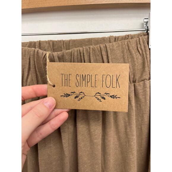 The Simple Folk Wildwood Summer Trouser Hemp Organic Cotton Wide Leg Pull On XL - Picture 5 of 11